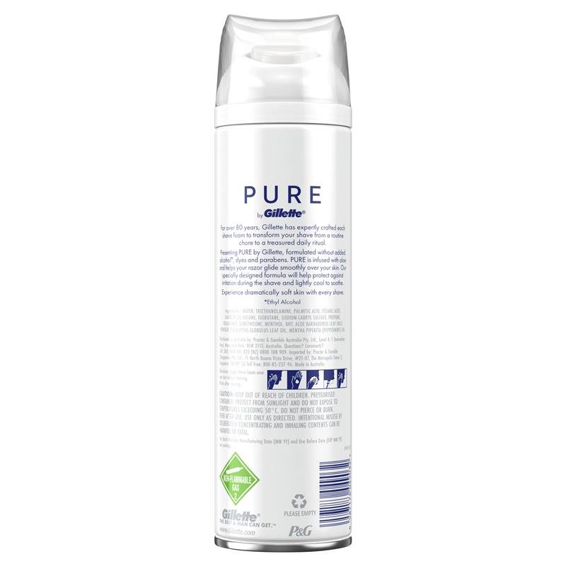 Gillette Pure Sensitive Shave Foam 245g