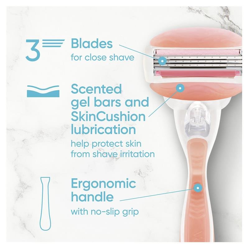 Gillette Venus Comfort Glide White Tea Blade Refills 8 Pack