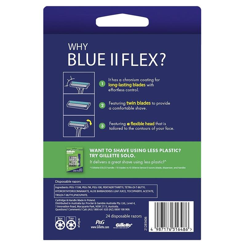 Gillette Blue II Plus Disposables 24pk