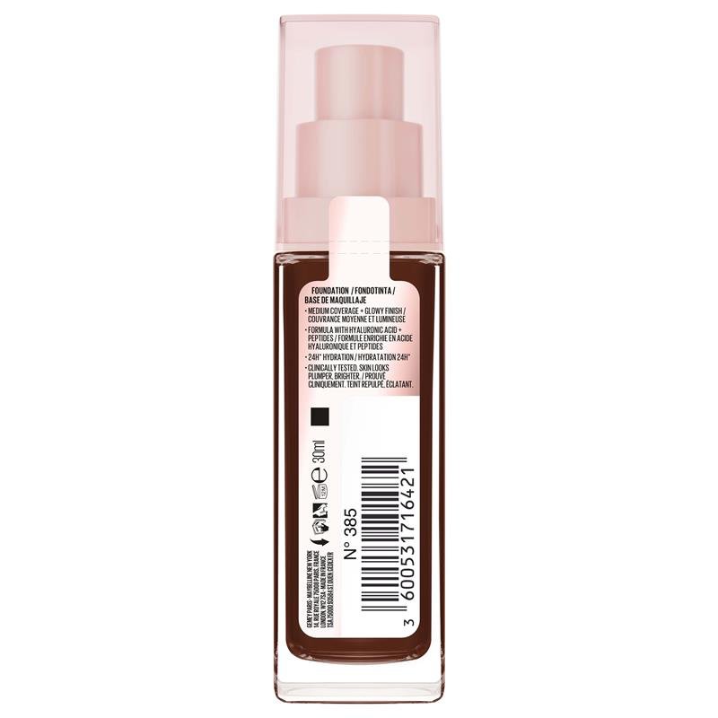 Maybelline Lifter Plump & Glow Foundation 385