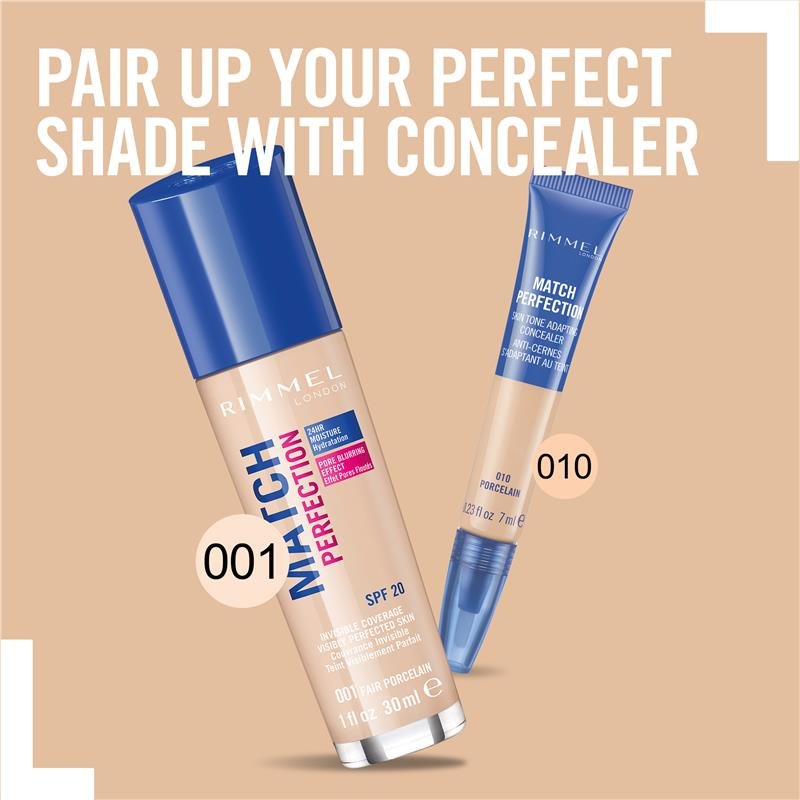 Rimmel Match Perfection Foundation Fair Porcelain 001