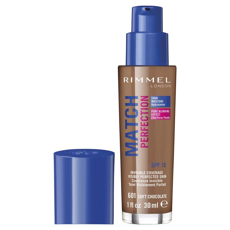 Rimmel Match Perfection Foundation Soft Chocolate 601