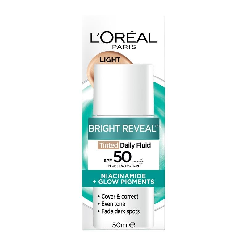 L'Oreal Bright Reveal Tinted SPF 50 Fluid Light 50ml