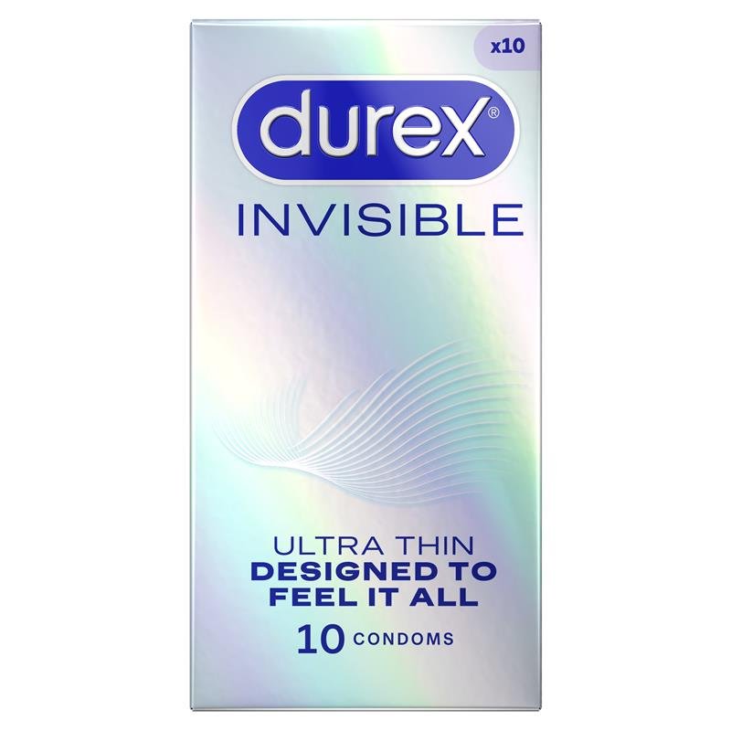 Durex Invisible Regular Fit Condoms 10 Pack