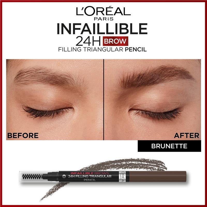 L'Oreal Paris Infallible Brows 24H Filling Triangular Pencil 3.0 Brunette