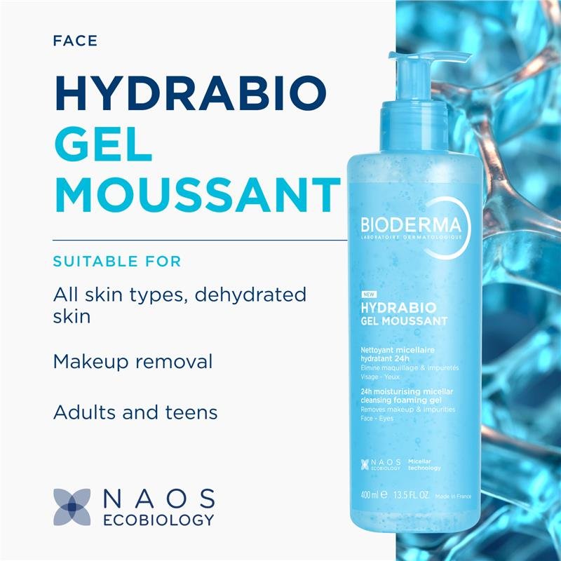 Bioderma Hydrabio Gel Moussant 400ml
