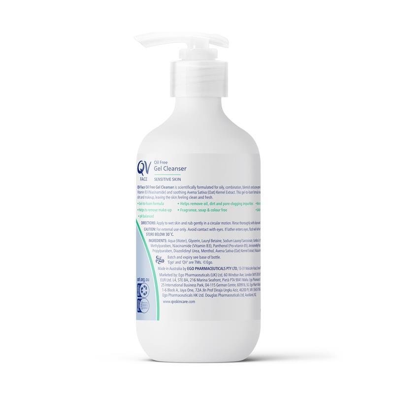 Ego QV Face Oil Free Gel Cleanser 200ml