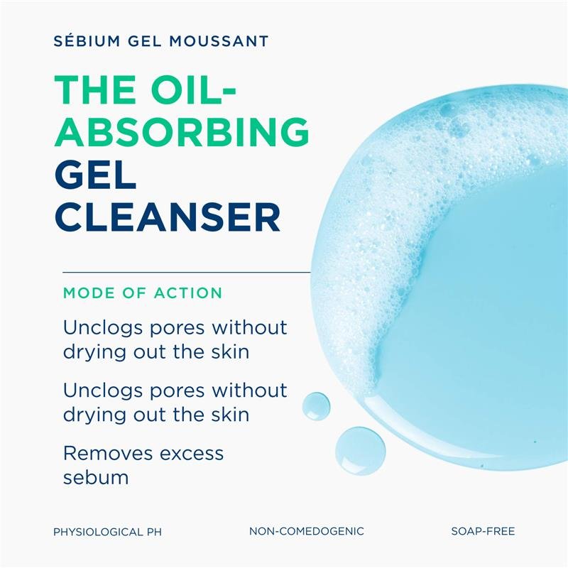 Bioderma Sebium Gel Moussant Gel Cleanser For Oily Skin 200ml