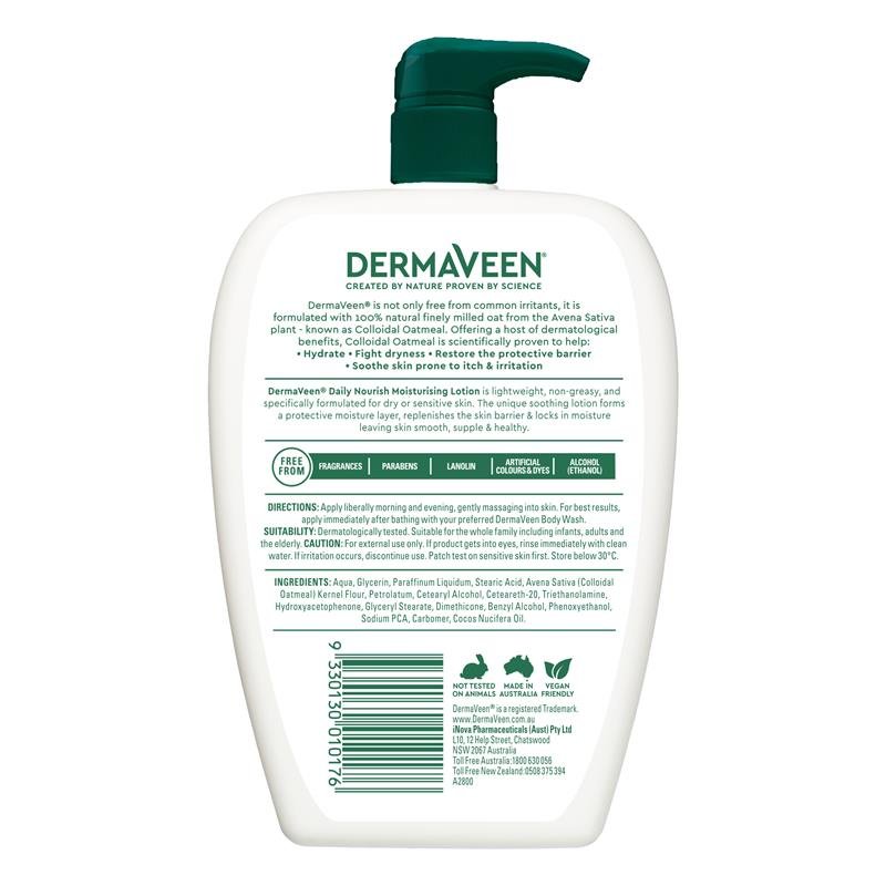 DermaVeen Daily Nourish Moisturising Lotion 500ml