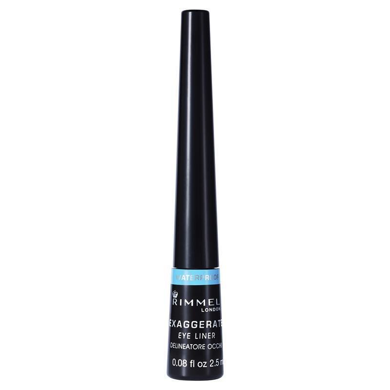 Rimmel Exaggerate Waterproof Eye Liquid Liner 100% Black