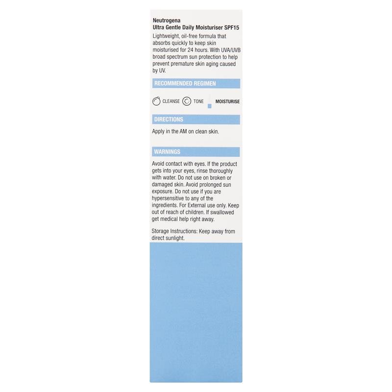 Neutrogena Ultra Gentle Moisturiser SPF15 100ml