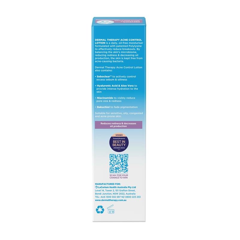 Dermal Therapy Acne Control Lotion 85ml