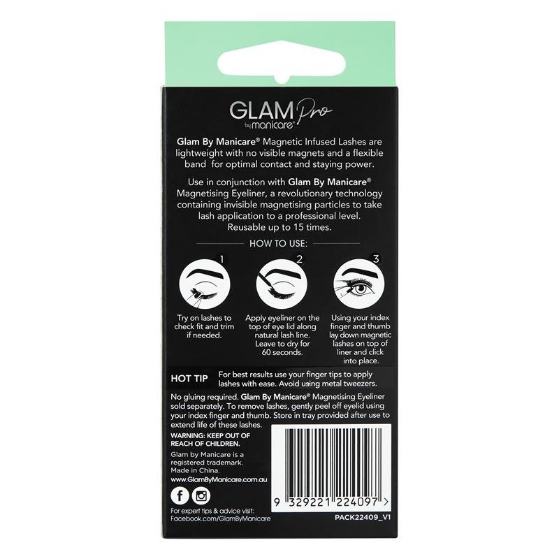 Glam By Manicare Pro Magnetic Infused Jourdan Lashes Length