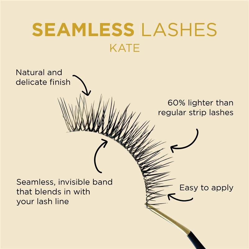 Glam By Manicare Kate Ultra Comfy Seamless Lashes 22457