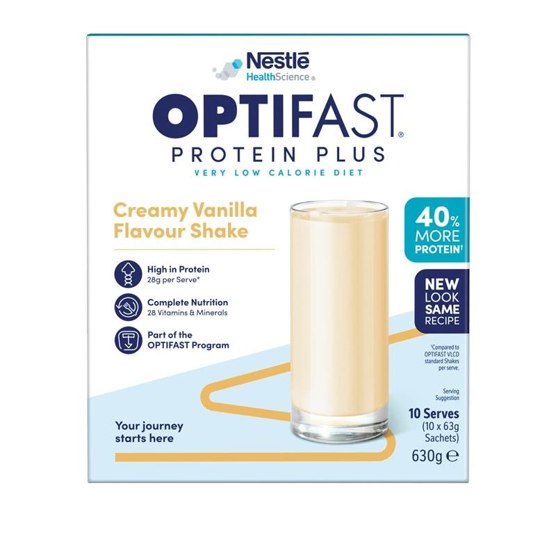 Optifast VLCD Protein Plus Shake Vanilla 10 Pack 630g