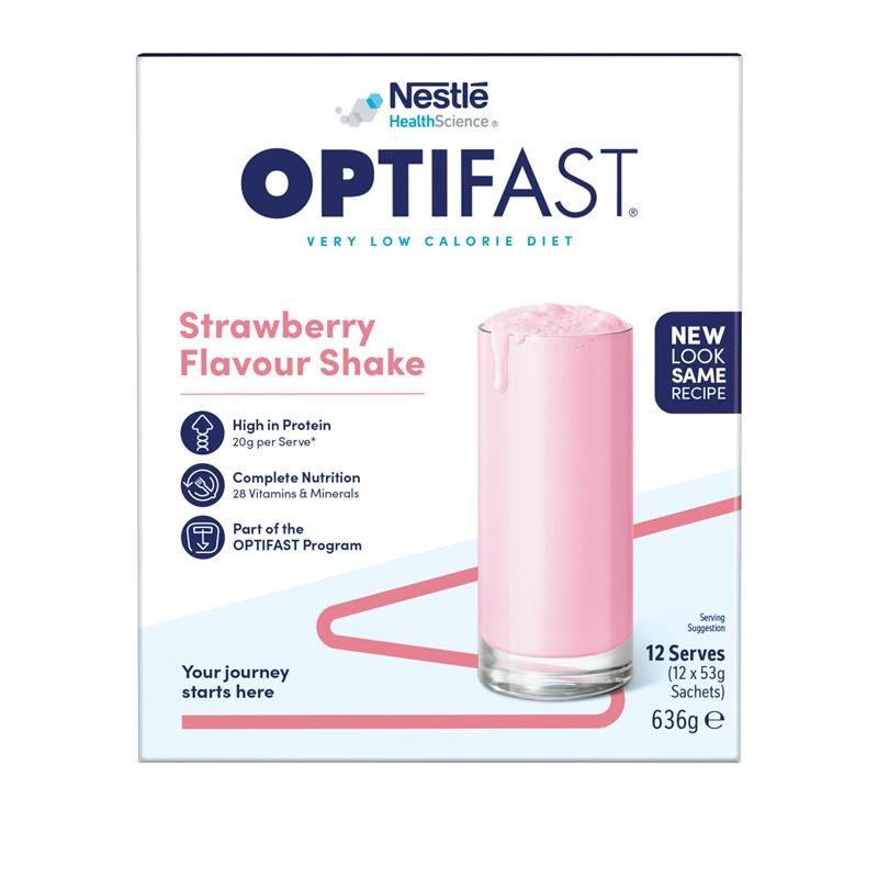 Optifast VLCD Shake Strawberry 12 x 53g