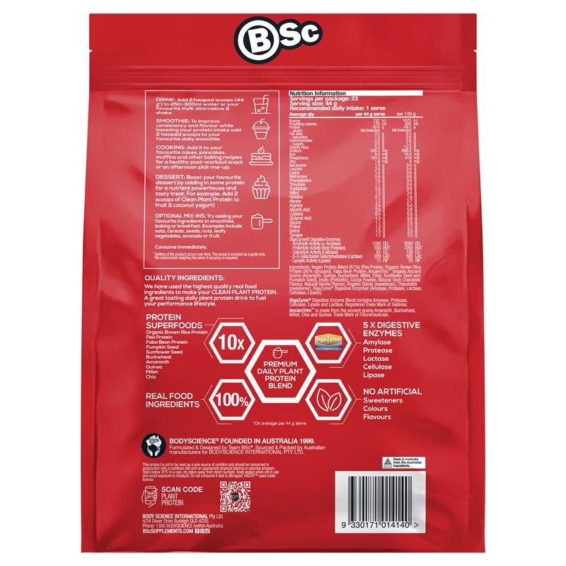 BSc Clean Plant Protein Rich Chocolate 1kg
