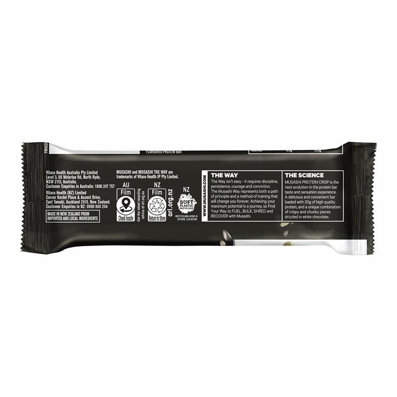 Musashi Protein Crisp White Choc Cookies & Cream 60g