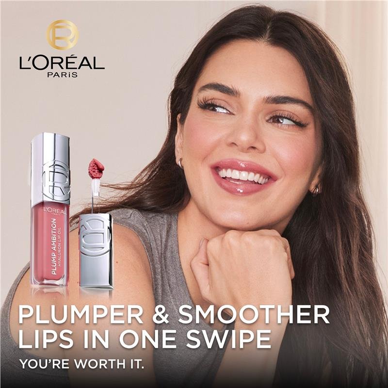 L'Oreal Paris Plump Ambition Hyaluron Lip Oil 490 Berry Jolie