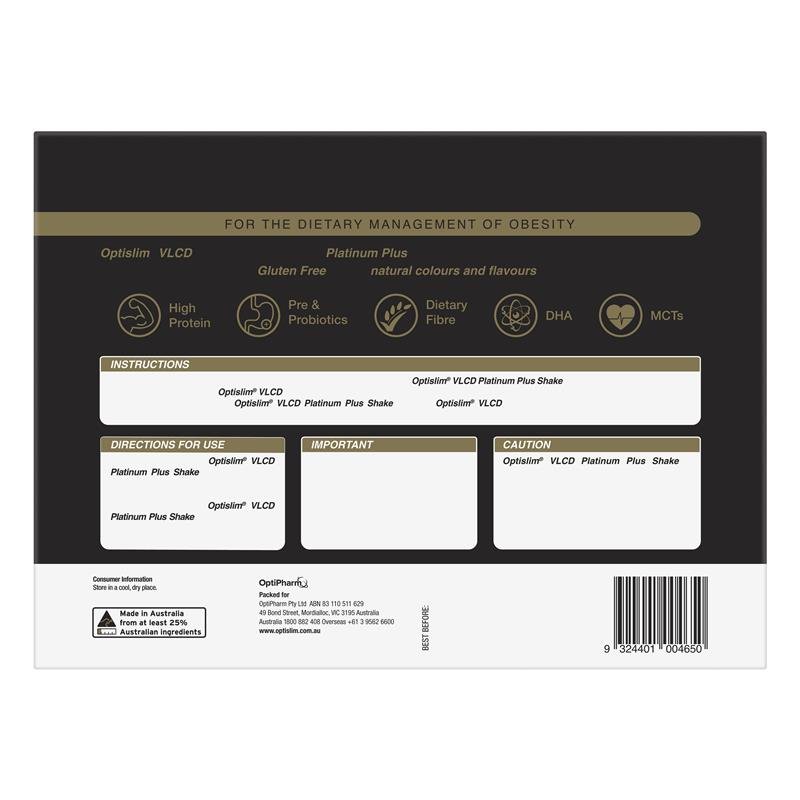 Optislim VLCD Platinum PLUS Vanilla 18x53g