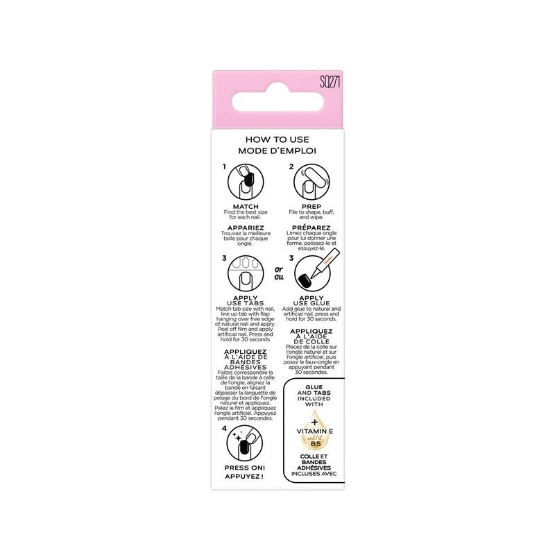 Sally Hansen Salon Effects Perfect Press-On Shortease Petite Pearlflection 30 Pieces