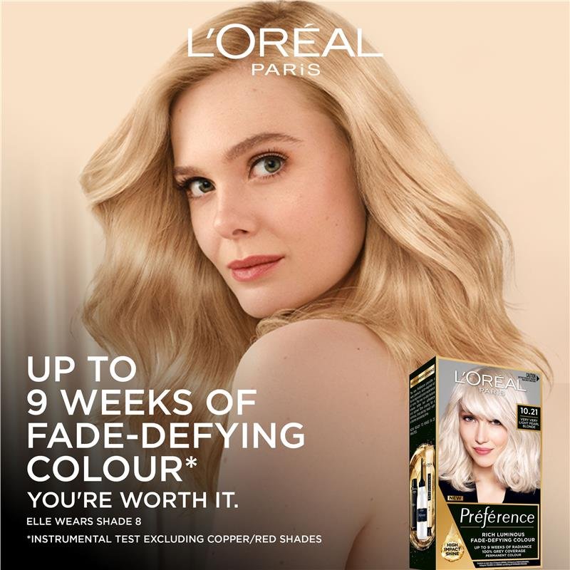 L'Oreal Paris Preference Stockholm 10.21 Very Very Light Pearl Blonde