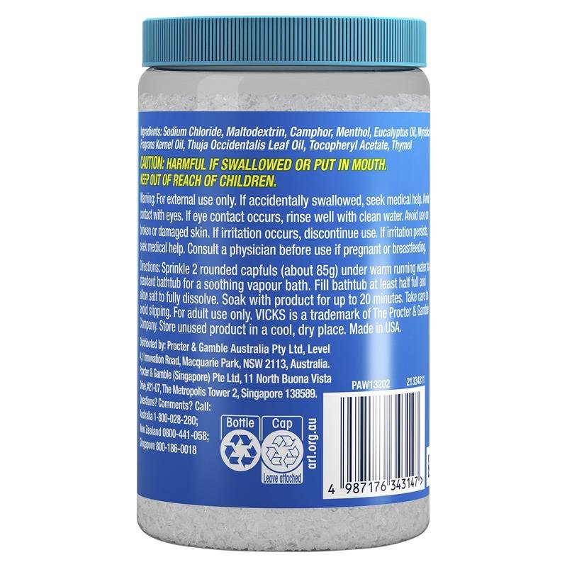 Vicks VapoBath Bath Crystals Non-Medicated Salts 425g