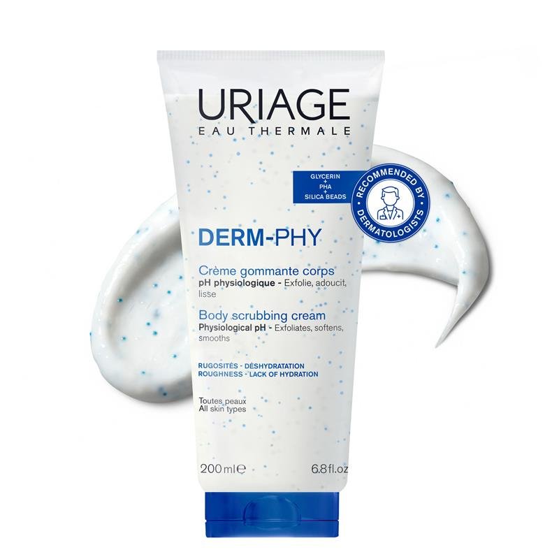 Uriage Eau Thermale Derm-Phy Creme Gommante Body Scrubbing Cream 200ml