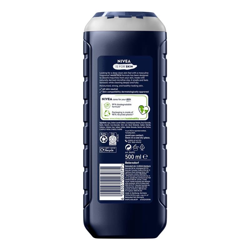 NIVEA for Men Deep Shower Gel 500ml