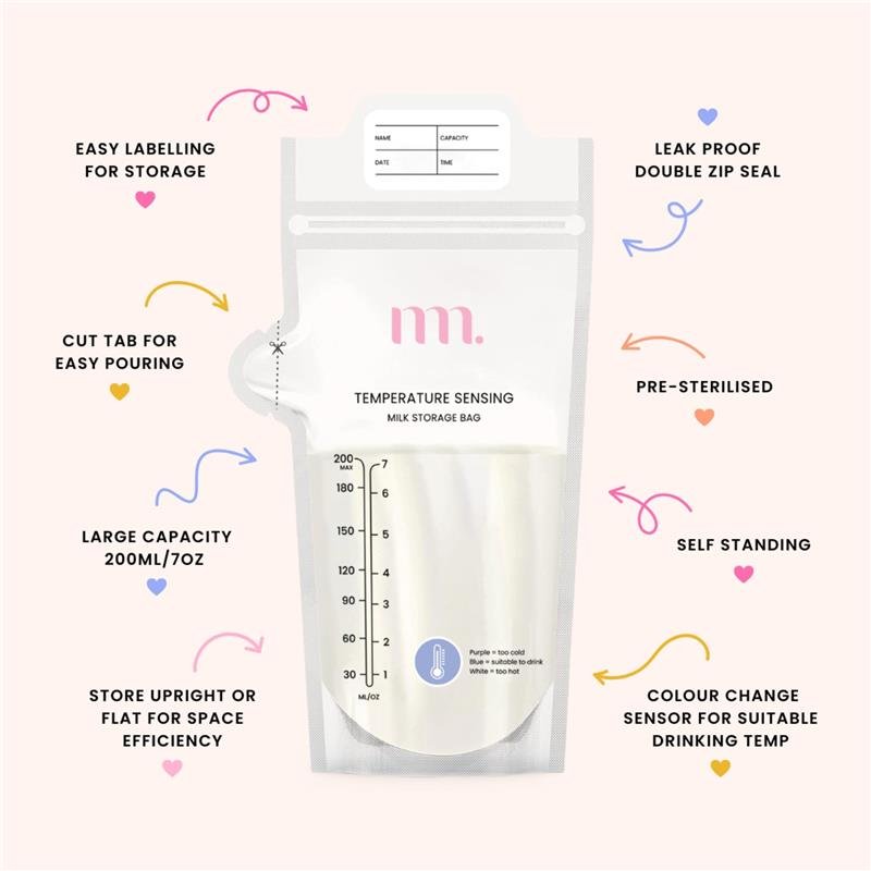 The Midwife Mumma Milk Storage Bags 25 Pack
