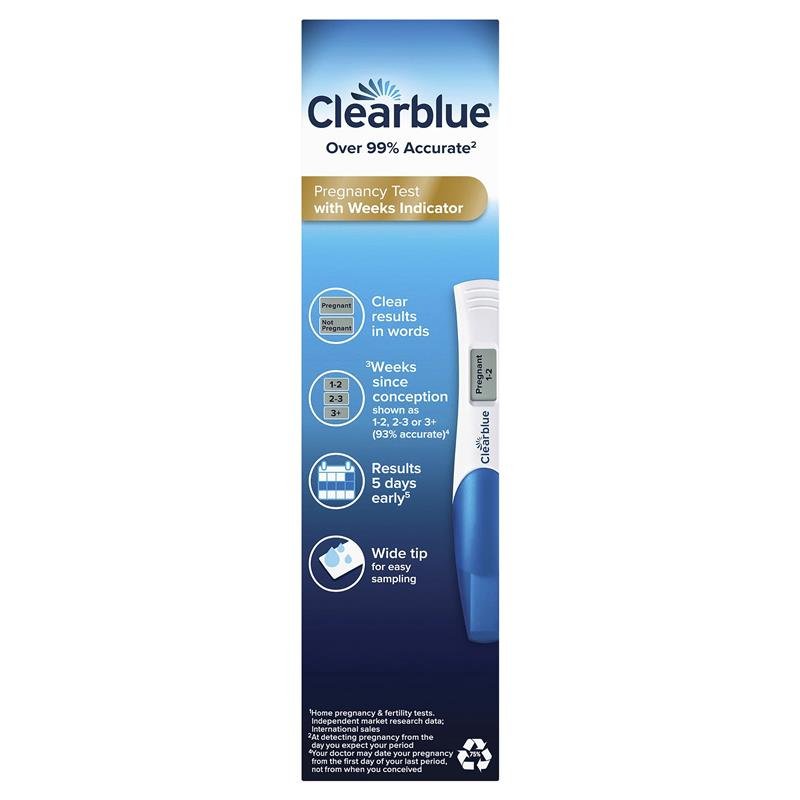 Clearblue Digital Pregnancy Test Weeks Indicator 1 Test