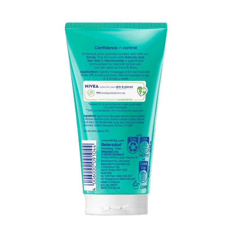 NIVEA Derma Skin Clear Scrub 150ml