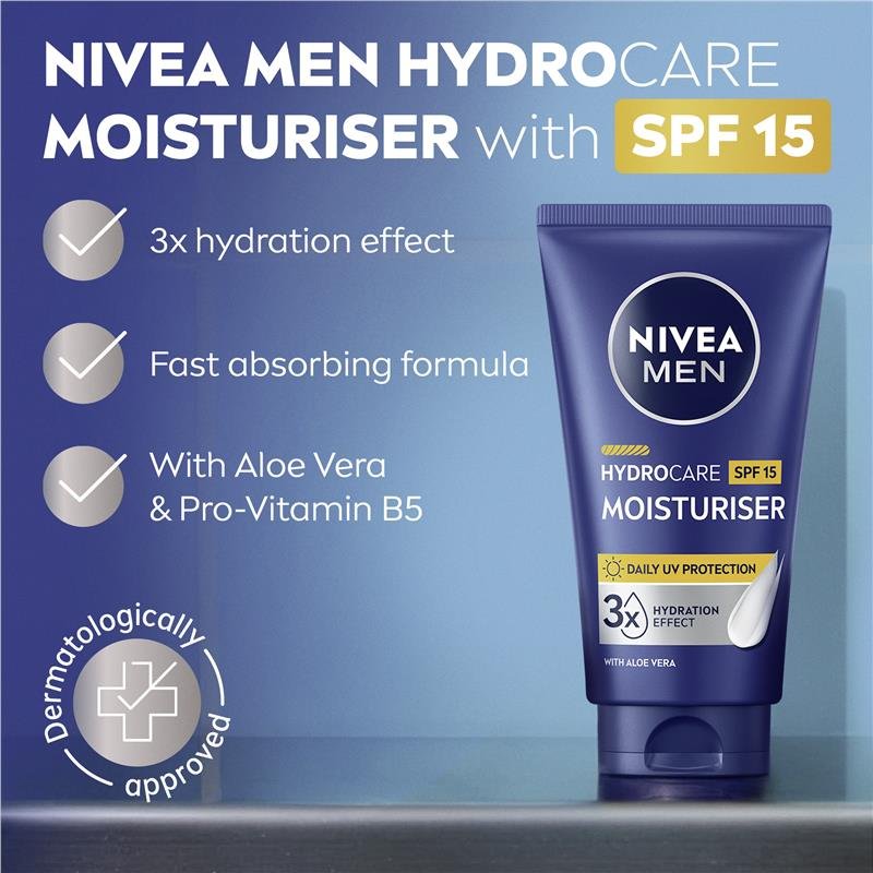 NIVEA MEN Hydrocare Protective Moisturiser SPF 15 75 ml