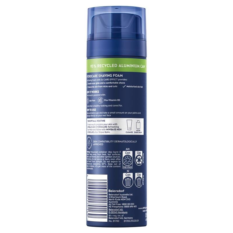 NIVEA MEN Protect & Care Shaving Foam Moisturising 200ml
