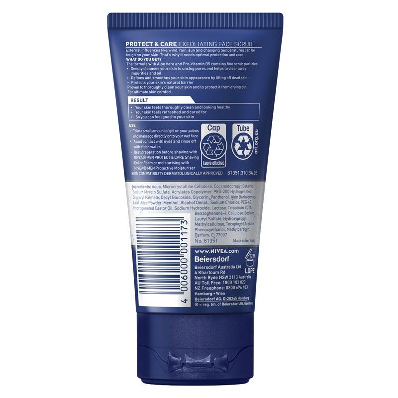 NIVEA MEN Hydrocare Exfoliating Face Scrub 75ml