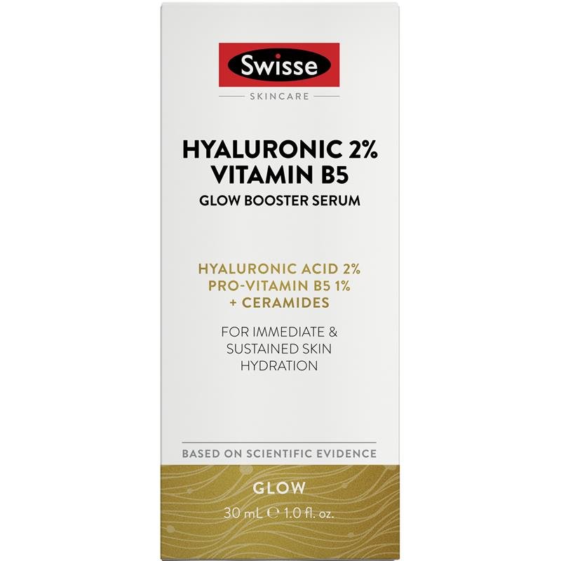 Swisse Beauty Hyaluronic 2% Vitamin B5 Glow Booster Serum 30ml