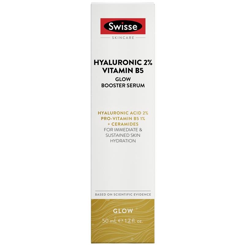 Swisse Skincare Hyaluronic 2% Vitamin B5 Glow Booster Serum 50ml