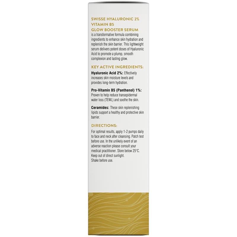 Swisse Skincare Hyaluronic 2% Vitamin B5 Glow Booster Serum 50ml
