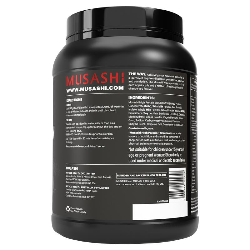 Musashi High Protein + Creatine Vanilla 900g
