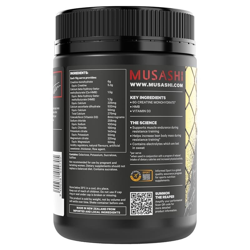 Musashi Reaper Creatine Power Matrix Blue Raspberry 300g