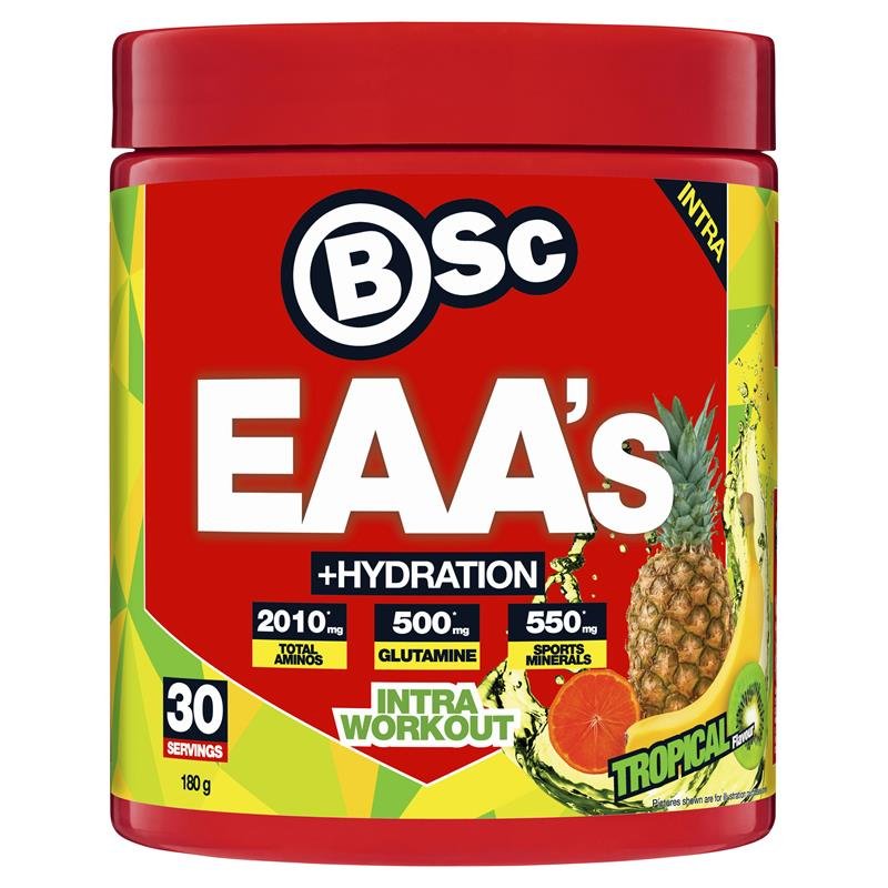 BSc EAAs + Hydration Tropical 180g