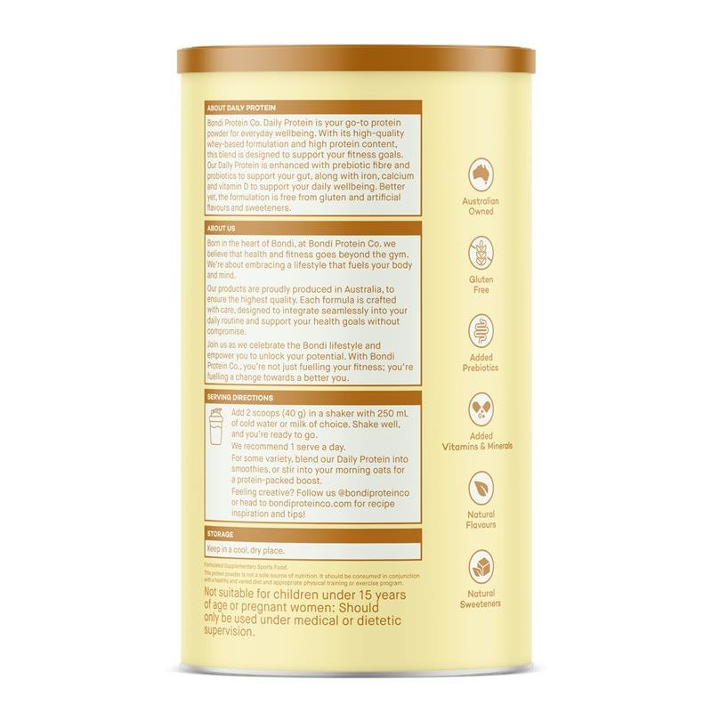 Bondi Protein Co. Daily Protein Vanilla 800g