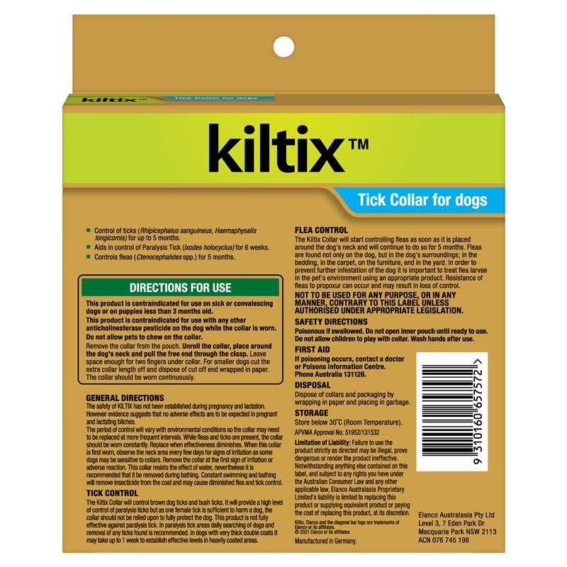 Kiltix Flea/Tick Dog Collar
