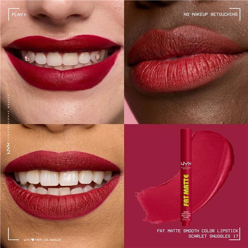 NYX Fat Matte 雾面润唇膏 Scarlet Snuggles