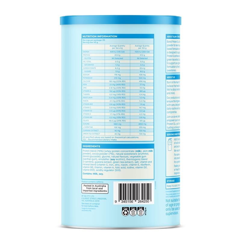 Bondi Protein Co. Slim It 蛋白粉 巧克力圣代味 800g