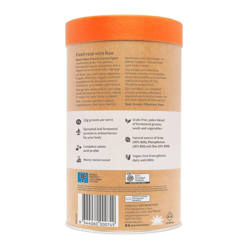 Amazonia RAW Gentle Digest 易消化植物蛋白粉 香草味 1kg