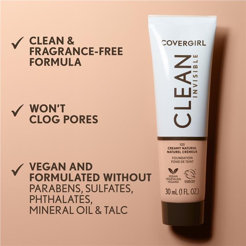 Covergirl Clean Invisible Foundation #170 Deep Golden