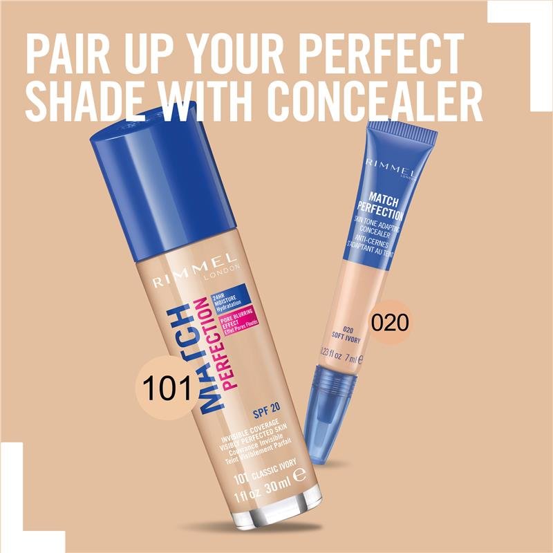 Rimmel Match Perfection Foundation Classic Ivory 101