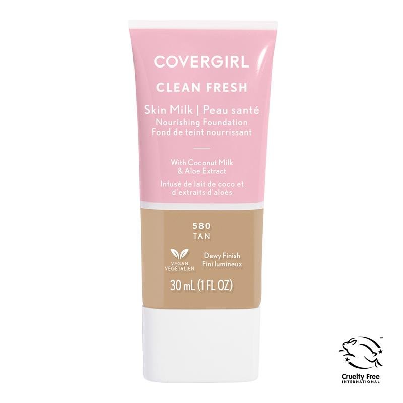 Covergirl Clean Fresh Skin Milk Vegan Foundation Tan 580