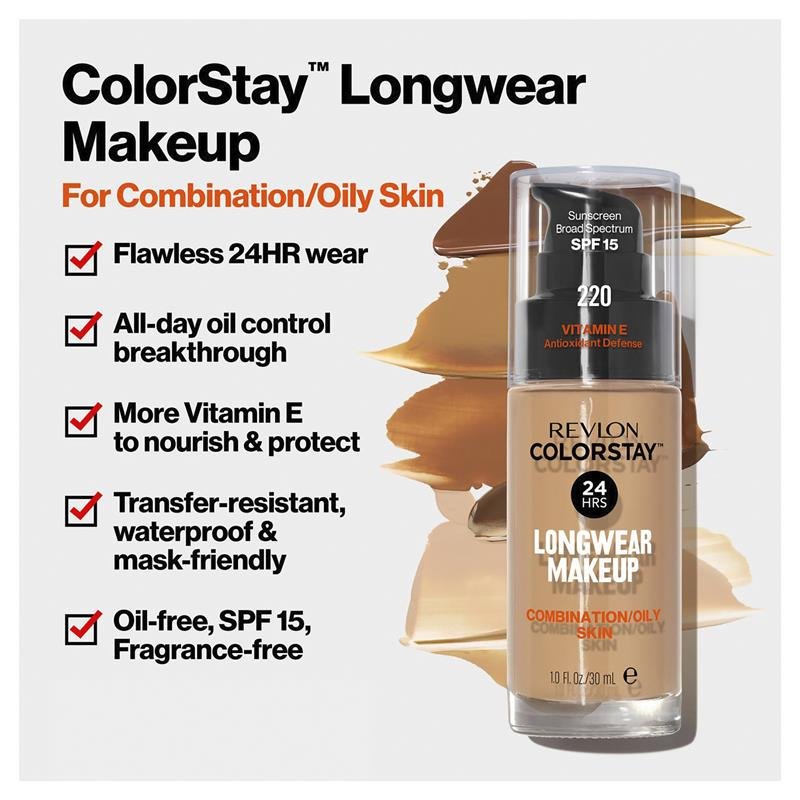 Revlon Colorstay Makeup For Combination/Oily Skin Nude